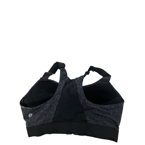 Layer 8 Black Cheetah Maximum Support Sports Bra - Picture 3 of 4